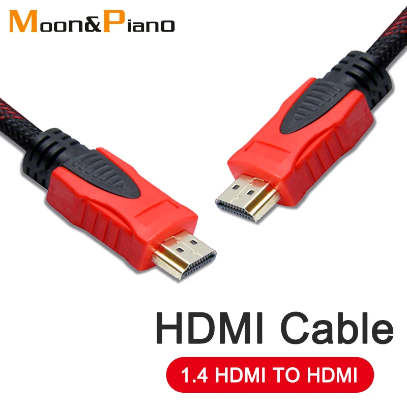 Высокоскоростной HDMI 1,4 кабель позолоченный соединитель HDMI к HDMI мужчин и мужчин видео кабели для HD TV Xbox PS3 PS4 компьютера ноутбука