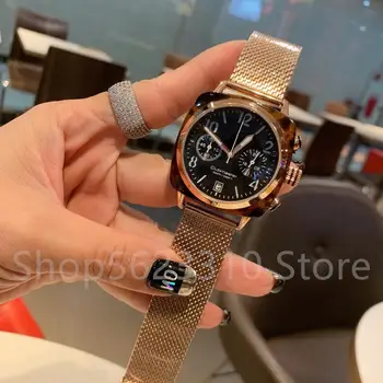 

Luxury brand crystal Quartz wristwatch Multi-function clock Female Mother of pearl Dial Watch Casual magnet Nato watches