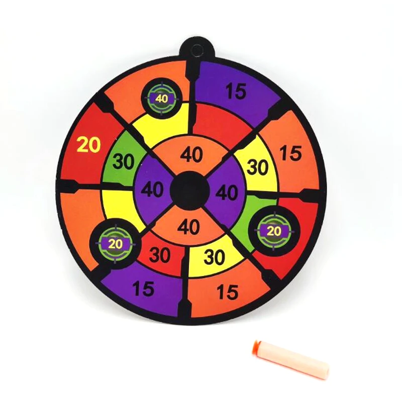 

10pcs Children's EVA Soft Bullet Toy Gun Launcher Special Eardboard Sucker Target Small Scoring Ring Target Circle Target