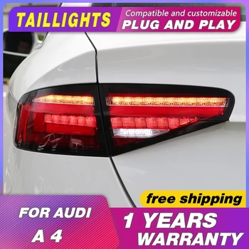 

Car Styling LED Tail Lamp for Audi A4 Tail Lights 2013-2016 Rear Light DRL+Turn Signal+Brak+Reverse LED light car Accessories