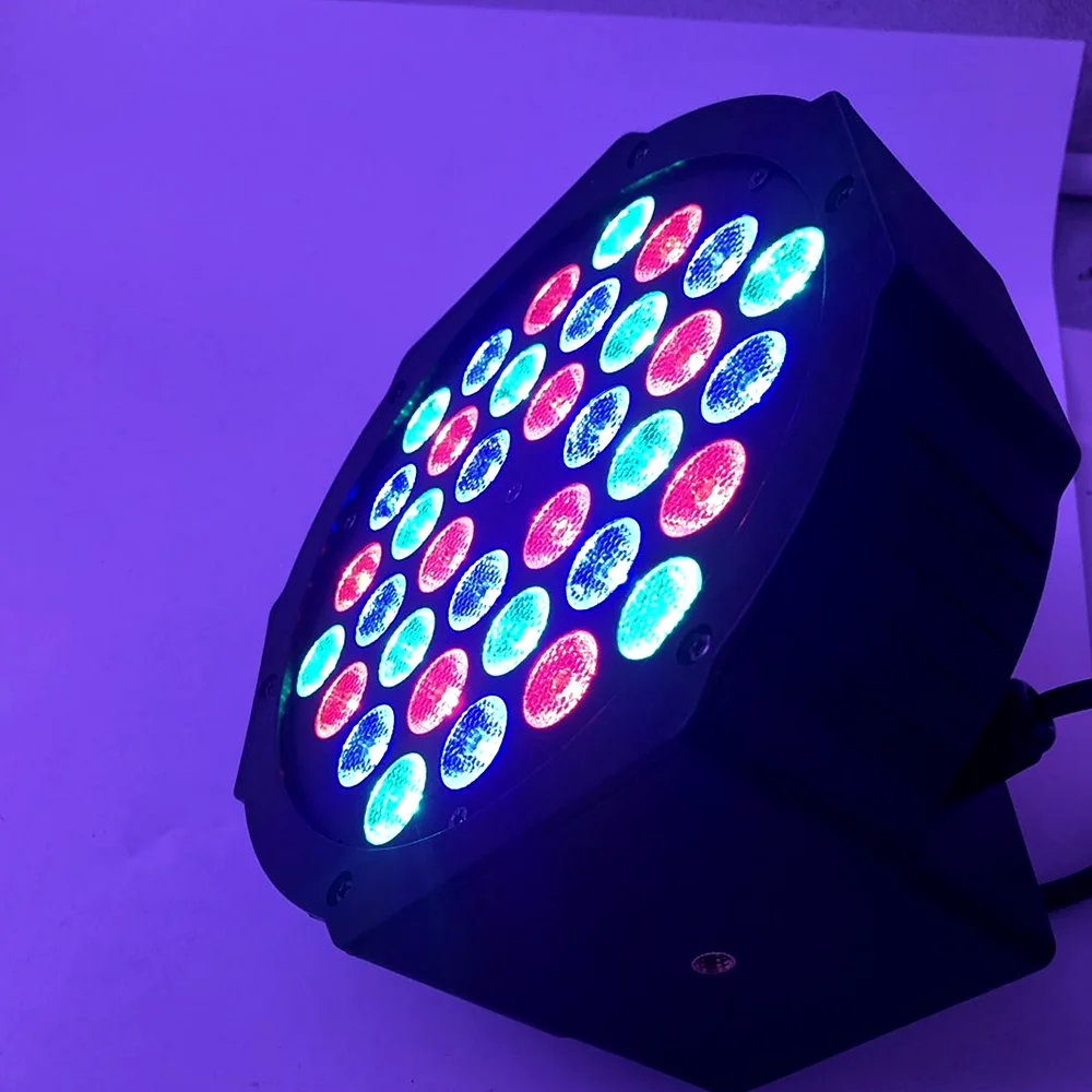 par de luces led rgb uv para escenario iluminacion de discoteca dj dmx