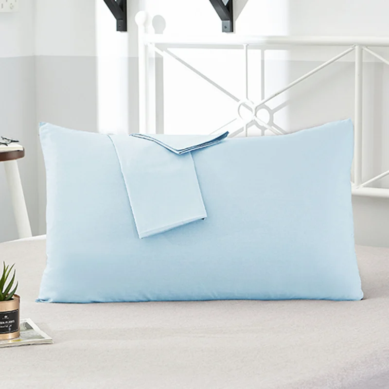 Cotton Pillowcase Solid Color Pillow Case Bedding Black Pillow Cover Envelope Custom Pillow Case Cover 40×60 40×70 50×70 alx