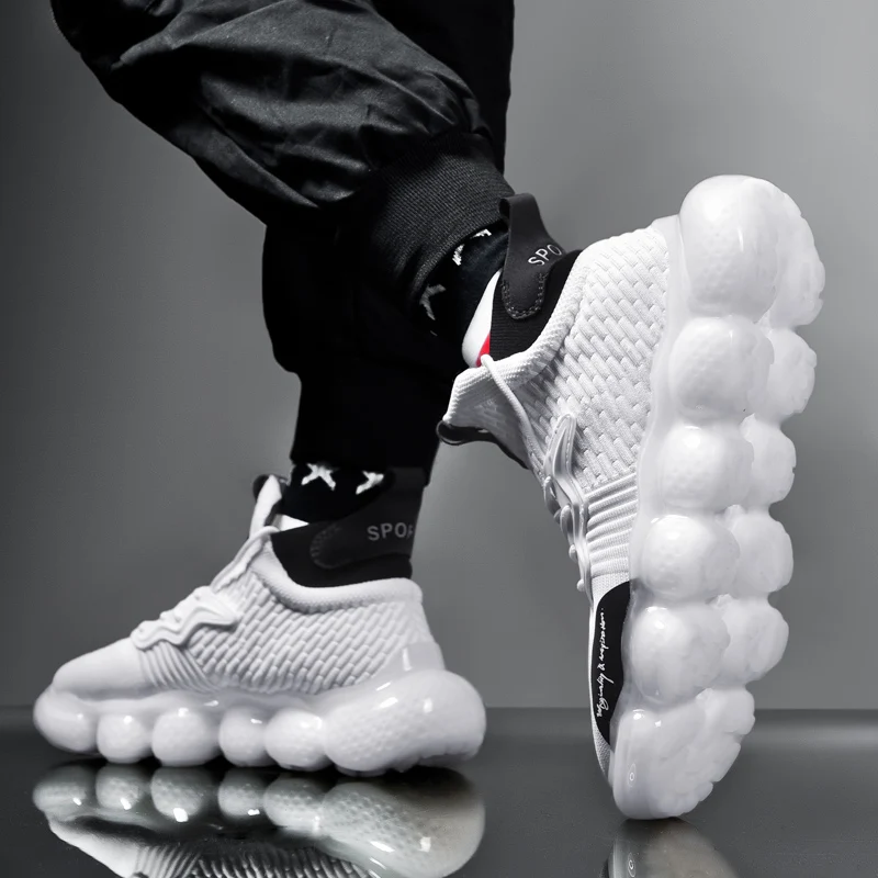 

Men's new fashion breathable running shoes, high-top platform and comfortable sports shoes, fitness men's sports shoes, outdoor