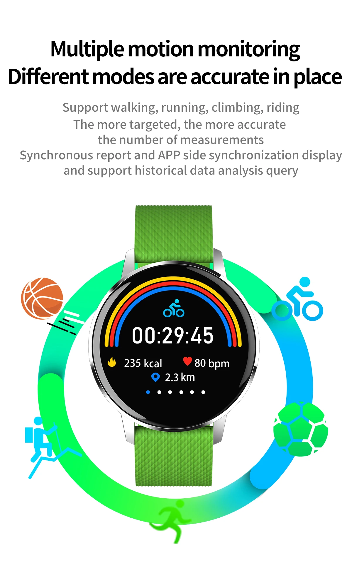Мужские Смарт-часы T4 IP67 Водонепроницаемый 1,22 дюймов Круглая из каленого стекла мульти-режим для iPhone Xiaomi samsung huawei