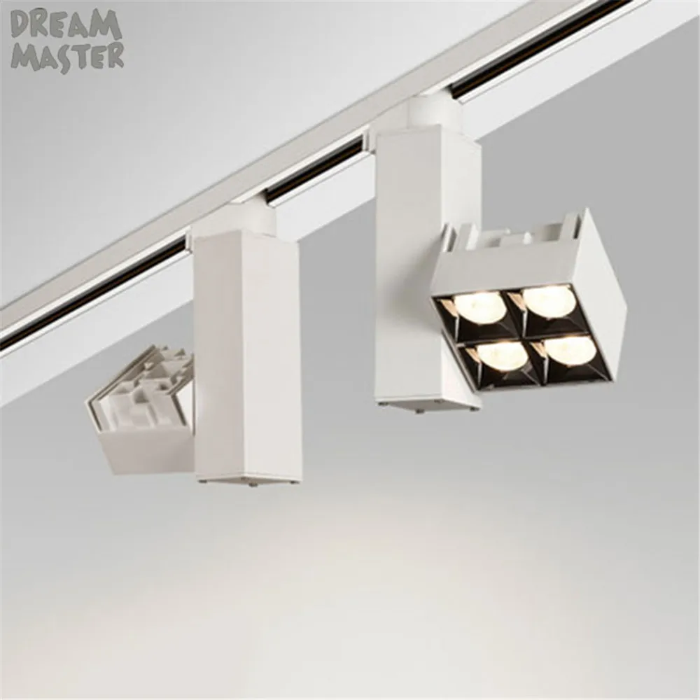 

Aluminum 3000K 4000K 6000K led track light 12W 24W 25W white LED rail lamp for home kitchen shop high quality museum spotlights