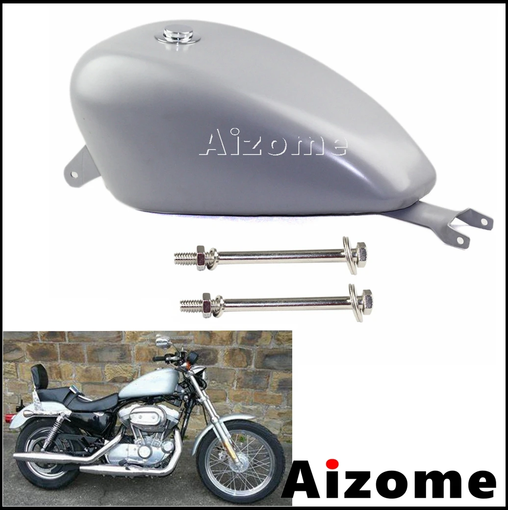 Motorcycle 3.3 Gal Gas Tank With Fuel Tank Cap For Harley Sportster