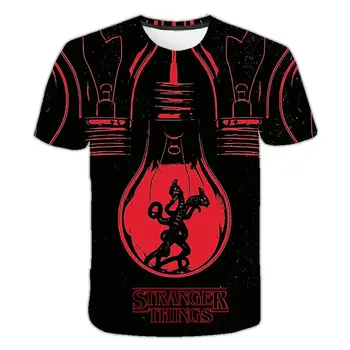 

Boys Clothes 3d Printed T Shirt Stranger Things T -Shirt Cool Childrens Short Sleeve Tops Hot Tv Series Camiseta Kids Clothes
