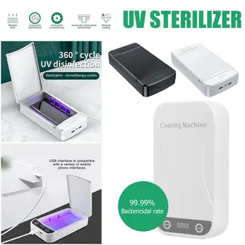 

4 LED UV Sterilizer Box UV Phone Mask Disinfection Case Multifunctional Portable Ultraviolet Sterilization Germicidal Box