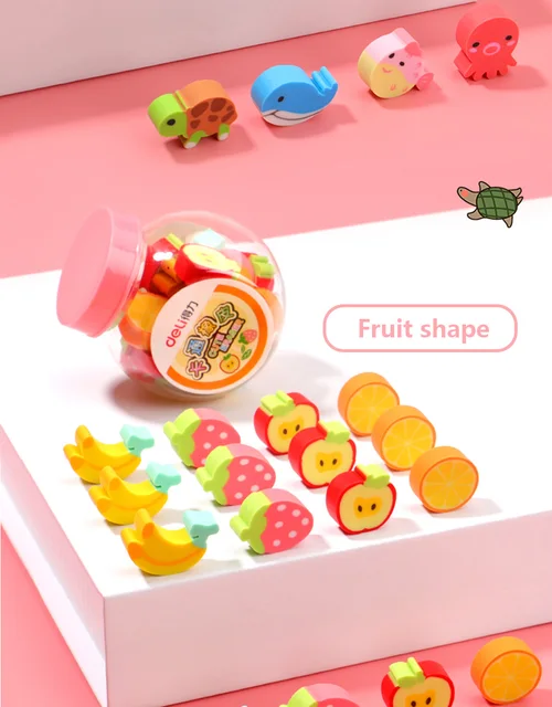 2pcs Gommes drôles pour les enfants Mini Gomme drôle Ensemble gommes de  fruits pour les enfants Gommes de légumes de style aléatoire