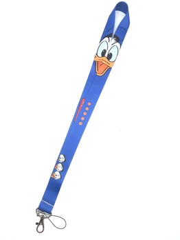 

New cartoon Donald Duck Neck Strap Lanyards Badge Holder Rope Pendant Key Chain Accessorie