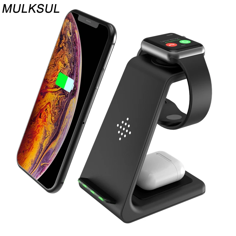 2021 Fast Charger For iphone Wireless Chargers For apple Watch Wireless Charger Stand For iPhone 12 11 Pro XS 8 HUAWEI D4T0