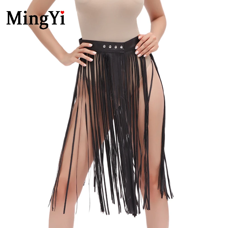 Leather tassel skirt Clearance