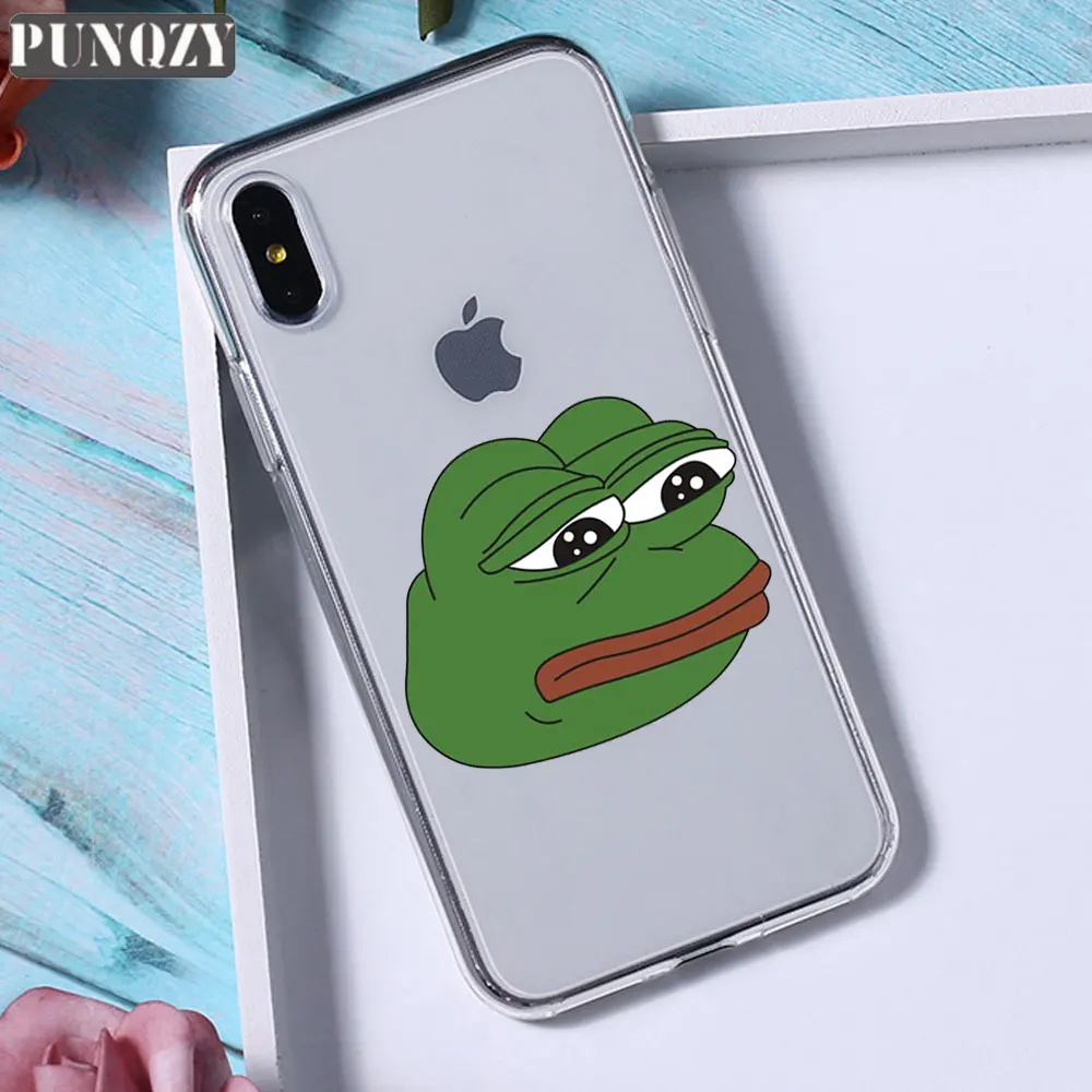 TPU A432 Забавный чехол для телефона Pepe The Frog Happy Cry fees Good Man для iPhone 11 pro max 6 6S 8 7 Plus 5 5S X XR XS MAX силиконовый чехол из ТПУ - Цвет: TPU A432