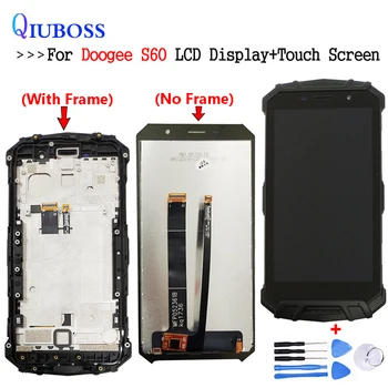 

For 5.2 inch Doogee S60 S60 Lite LCD Display+Touch Screen With Frame 100% Tested Screen Digitizer Assembly Replacement