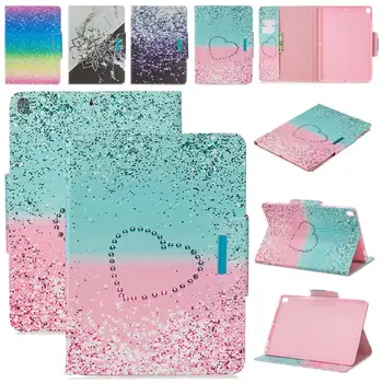 

Case for iPad 10.2 inch 2019 Funda Shell with Card Slot Printed PU Leather Flip Stand Cover for iPad 7th Generation 10 2 Coque