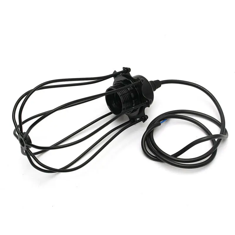 Современный подвесной Ретро светильник лампа железная защита Проволочная