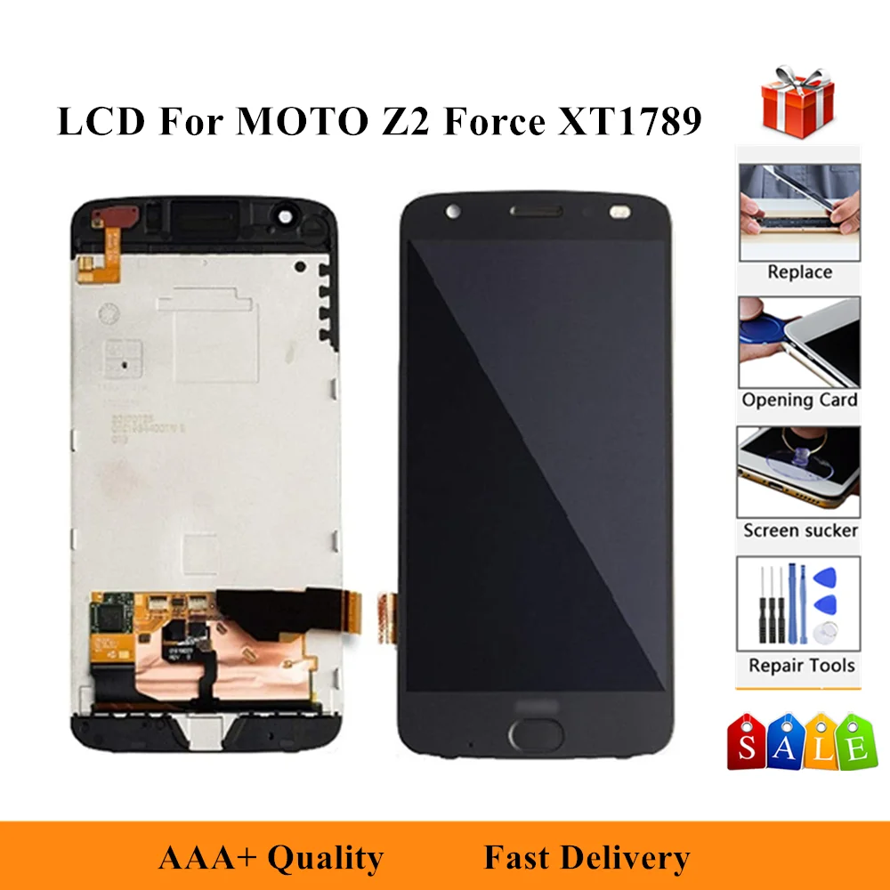 5.5" For Motorola Original MOTO Z2 Force XT1789 LCD Display Touch Screen Digitizer For Moto Z2 Force XT1789 Display With Frame
5.5" For Motorola Original MOTO Z2 Force XT1789 LCD Display Touch Screen Digitizer For Moto Z2 Force XT1789 Display With Frame