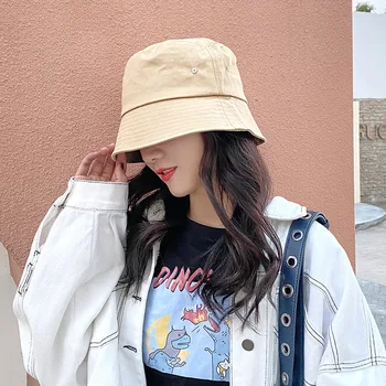 

Hat women 2020 fashion hat ladies summer outdoor sun shade sun hat Korean wild fashion fisherman bucket hat men basin caps