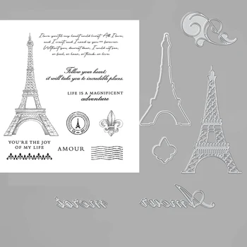 

Transparent Clear Silicone Stamp/coordinating cutting die for DIY scrapbooking/photo album Decorative card making