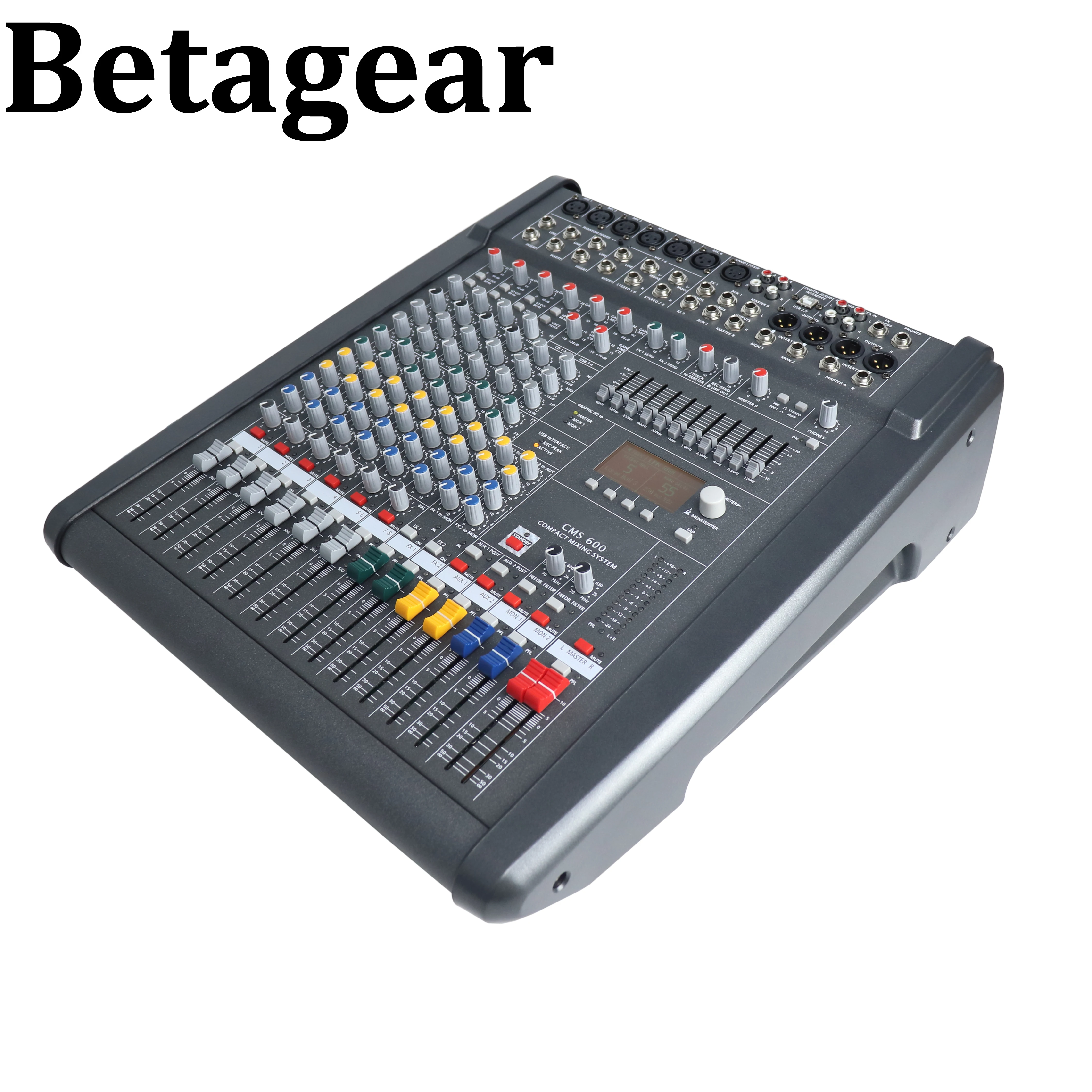 XTUGA DJ Mixer Built-In Monitor Headphone Jack 8