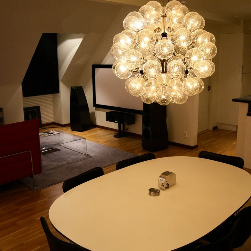 Taraxacum bubbles Pendant Lights Glass Mirror Ball Hanging Lamp Kitchen Modern14