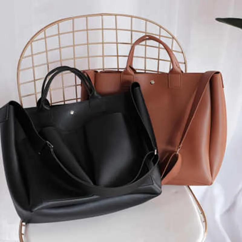 Новая сумка для ноутбука из искусственной кожи, простые сумки известных брендов, женская сумка на плечо, повседневная большая сумка, винтажная женская сумка через плечо