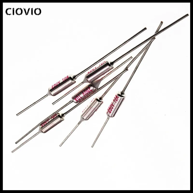 RY TF 10A 250V Thermal Fuse Electrical Temperature 80℃ 100℃ 121℃ 240℃ 216℃ 192℃ 172℃ 167℃ Celsius 