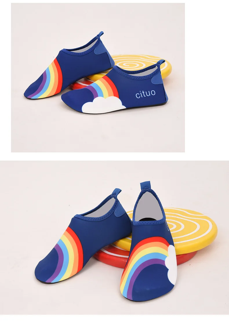 Kids Water Shoes Quick Drying Swim Pool Footwear Outdoor Barefoot Aqua Socks For Beach Home Floor Children Unicorn Slippers