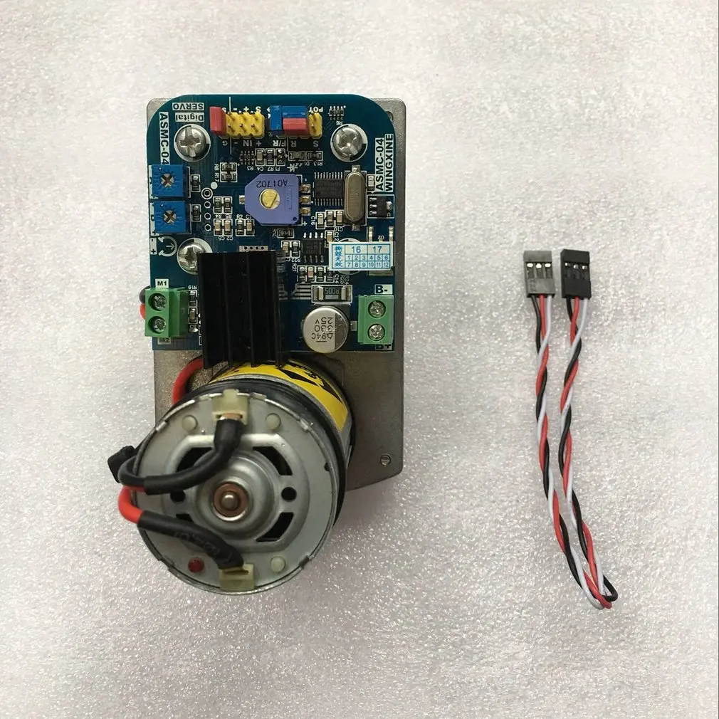 

180kg.cm High Torque RC Servo DC12V 24V CW & CCW Switching Steel Gear for Robot Mechanical Arm ASME-04B
