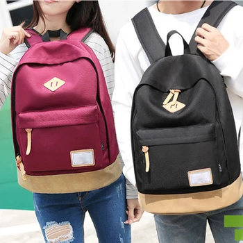 

Simple Oxford Teenager Shoulder Backpack Waterproof Schoolbags Korea Casual College School Travel Laptop Bag Men Women Couples