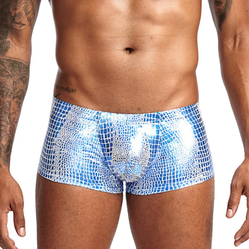 Мужские плавки с низкой посадкой серые спортивные шорты мешочком для пениса