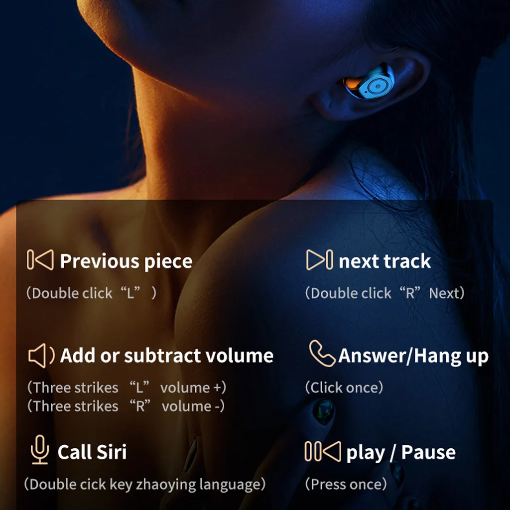 Tws Bluetooth 5,0, гарнитура, беспроводные наушники, мини наушники, стерео наушники для iPhone, HUAWEI, для планшета, для xiaomi