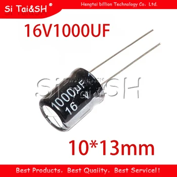 

10PCS Higt quality 16V1000UF 10*13mm 1000UF 16V 10*13 Electrolytic capacitor