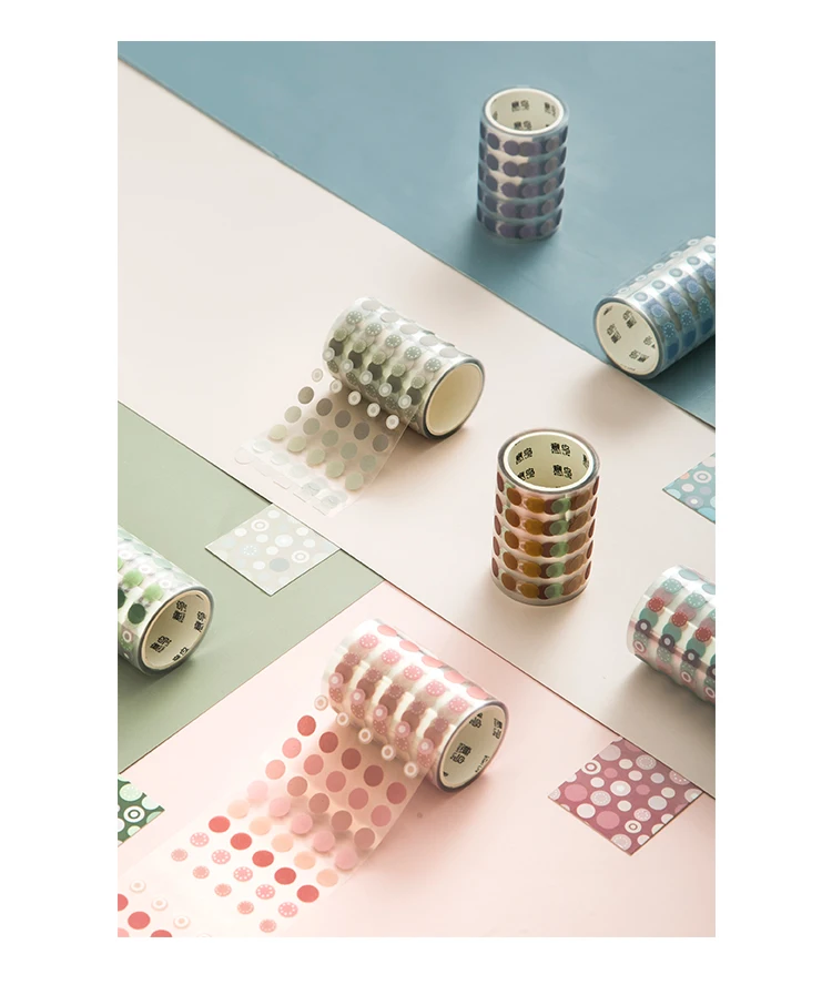 60mm x 3m dekoratives Klebeband Dot Masking Washi Tape Diy Scrapbooking Aufkleber Japanisches Briefpapier individueller Etikettenaufkleber – Detail 25