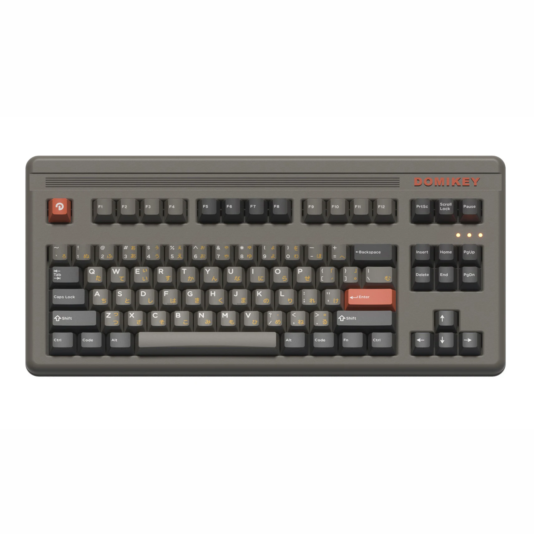 

Механическая клавиатура Domikey Dolch, колпачок для клавиш, ABS, вишневый профиль, двойной выстрел, тройная японская, черная и серая, Набор колпачков для клавиш на заказ