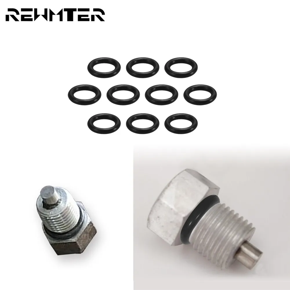 

Motorcycle 10PC Rubber Twin Cam Oil Drain Plug O Ring Oil Sealing Gasket Automobile Sealing Funnel Cover 11105 O-Ring For Harley