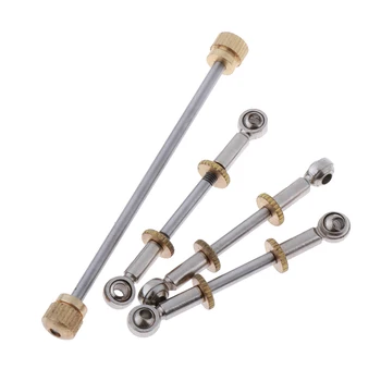 

MagiDeal 4 Pieces 3Key Horn Connecting Rod Single Row Horn Rod Silver Metal