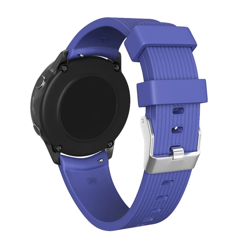 Подходит для Galaxy Watch Active полосатый силиконовый ремешок для повседневной одежды с ремешком 20 мм