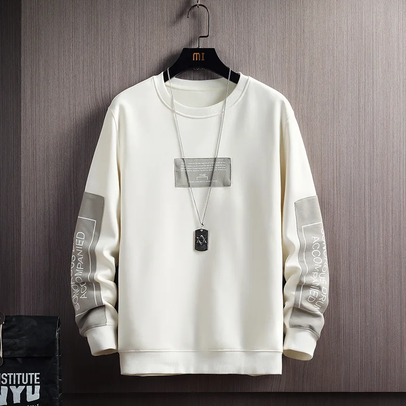 Fleece Sweatshirt Hoodie Pullover-Letter Hip-Hop-Harajuku Printing Japanese Mens Streetwear