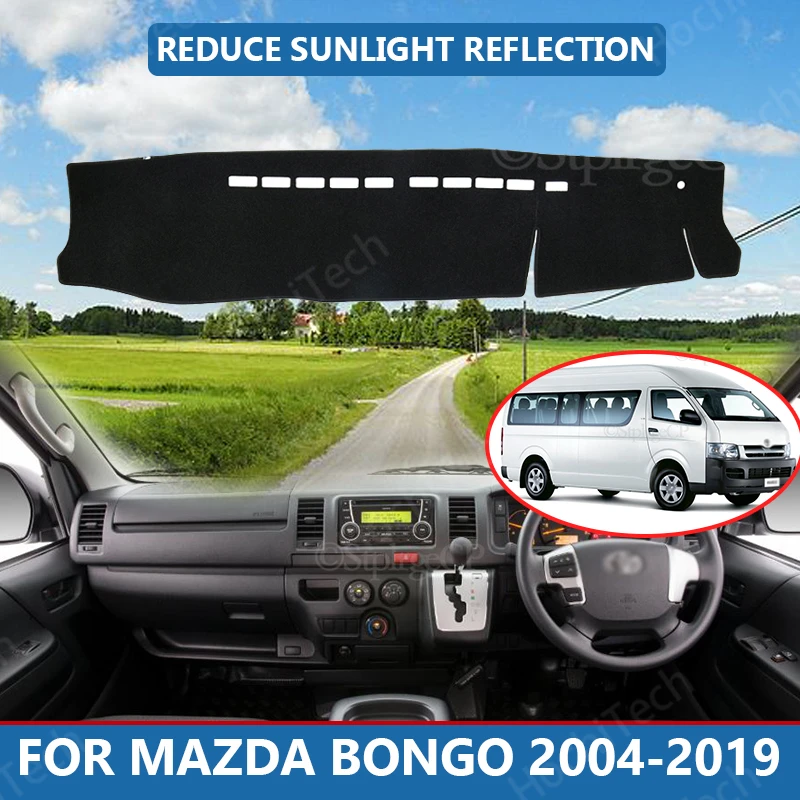 

Накидка на приборную панель автомобиля для Mazda Bongo 2004-2019, Солнцезащитный коврик