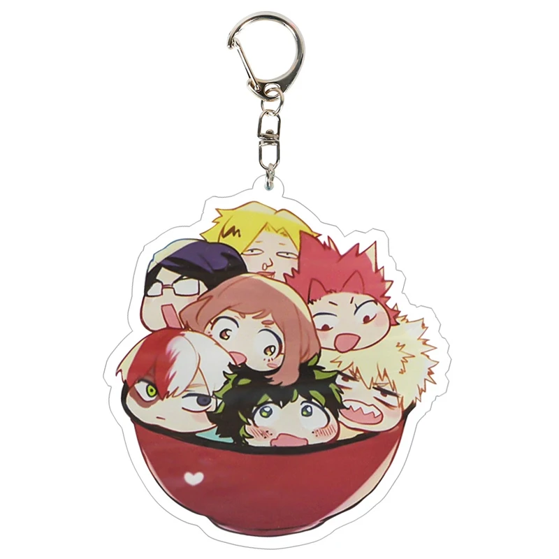 

Anime My Hero Academia Boku no hero Academia Keychain Acrylic Keyring Key chain Pendants
