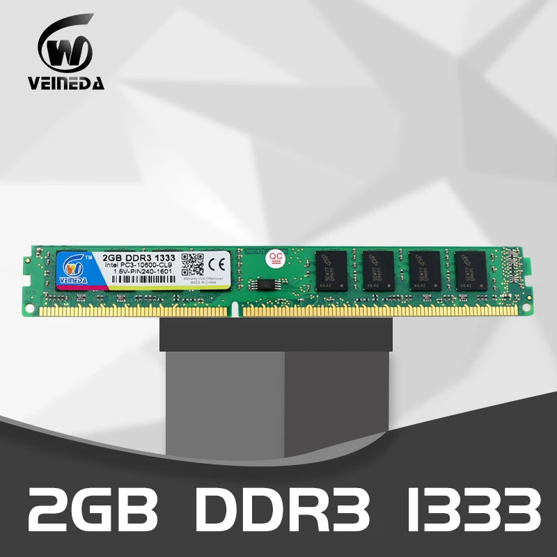VEINEDA память для ПК ddr3 2 Гб 1600 ram Memoria настольная PC3-12800, совместимая с ddr 3 1066 1333 МГц 240 контактов 1,5 в