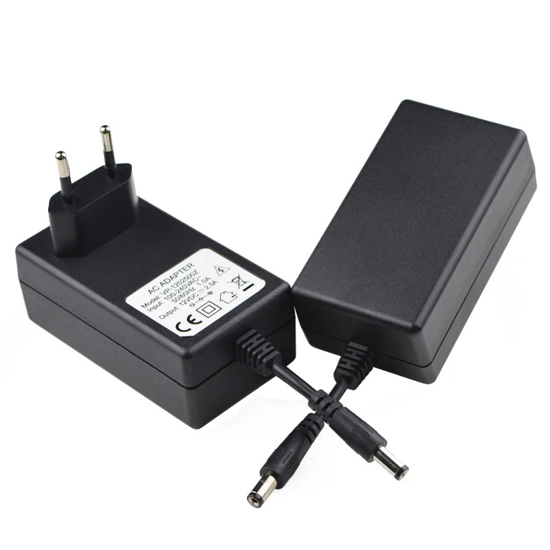 100 V-240 V Питание Зарядное устройство адаптер ЕС штекер постоянного тока 12 V 2.5A Мощность адаптер для Светодиодный осветительные полосы