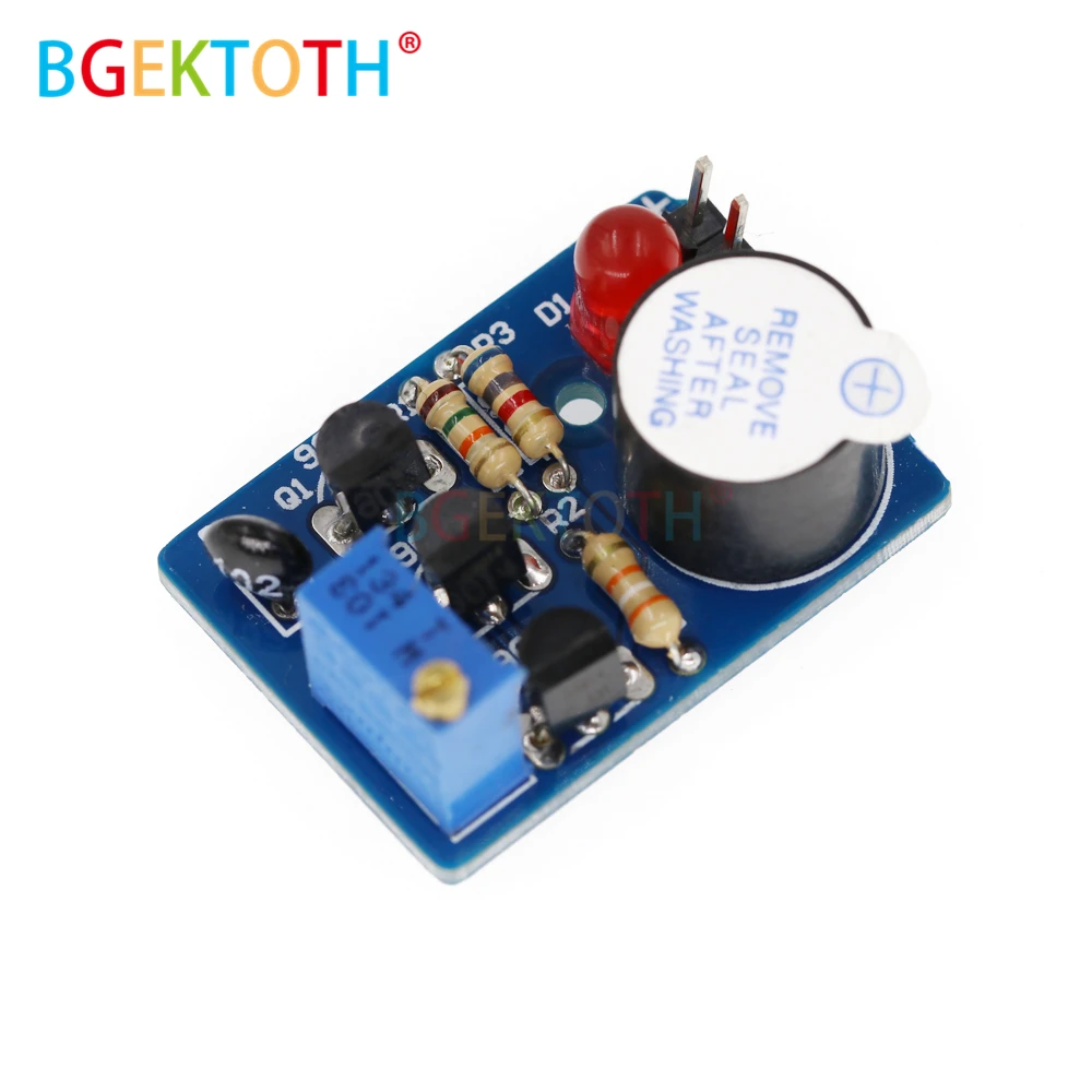

DIY Kit Temperature Alarm Electronic Temperature Controller Sound Light Alarm Suite ICSK061A Thermal Buzzer Thermistor
