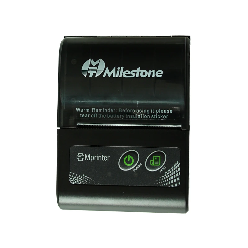 Milestone Portable Thermal Printers receipt bill 58mm Mini Bluetooth Printer Wireless Windows Android IOS Pocket Printer 2