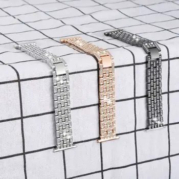 

Wristwatch Bands Replacement Accessories Rhinestones Decorative Metal Bracelet For Versa/Versa Lite Watch Band Strap