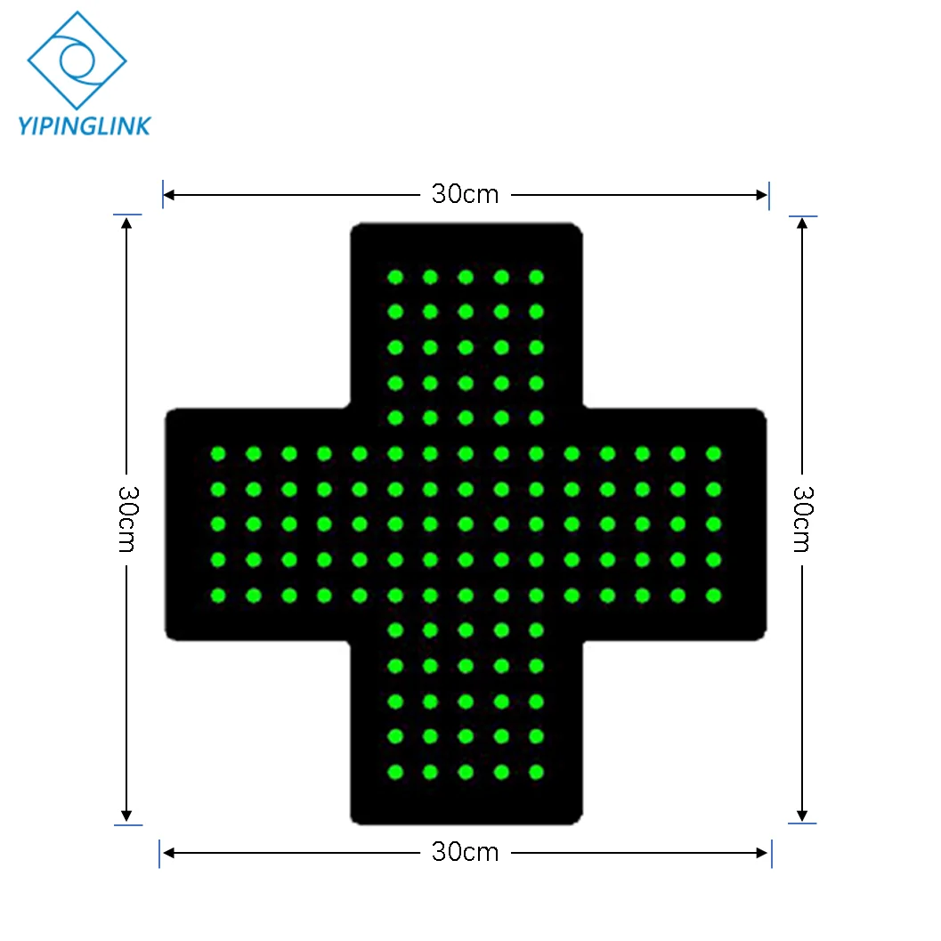 Аптечный светодиодный неоновый светильник высокой яркости с перекрестной вывеской 30*30 см для управления, СВЕТОДИОДНЫЙ знак для помещений