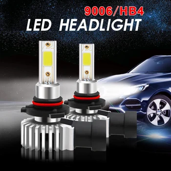 

2Pcs LED Headlight White Car Auto Super Bright Bulb 6000K-6500K 8000LM
