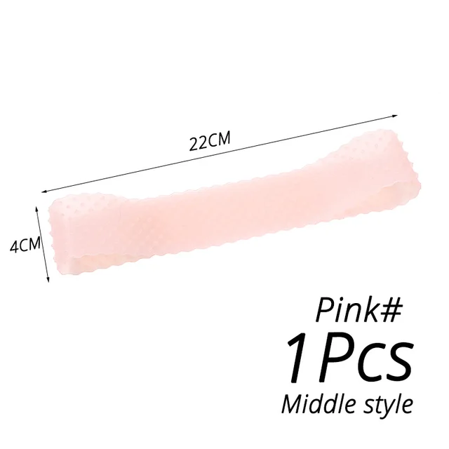 Comfortable Silicone Wig Band For Fix Hair Head Bands Transparent Silicone Wig Grip Band No Slip Wigs Hold Material Headband M pink 1pcs