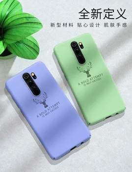 

50pcs/lot Luxury Elk Deer PC hard Back Cover For Xiaomi Redmi Note 8 Note 8 Pro